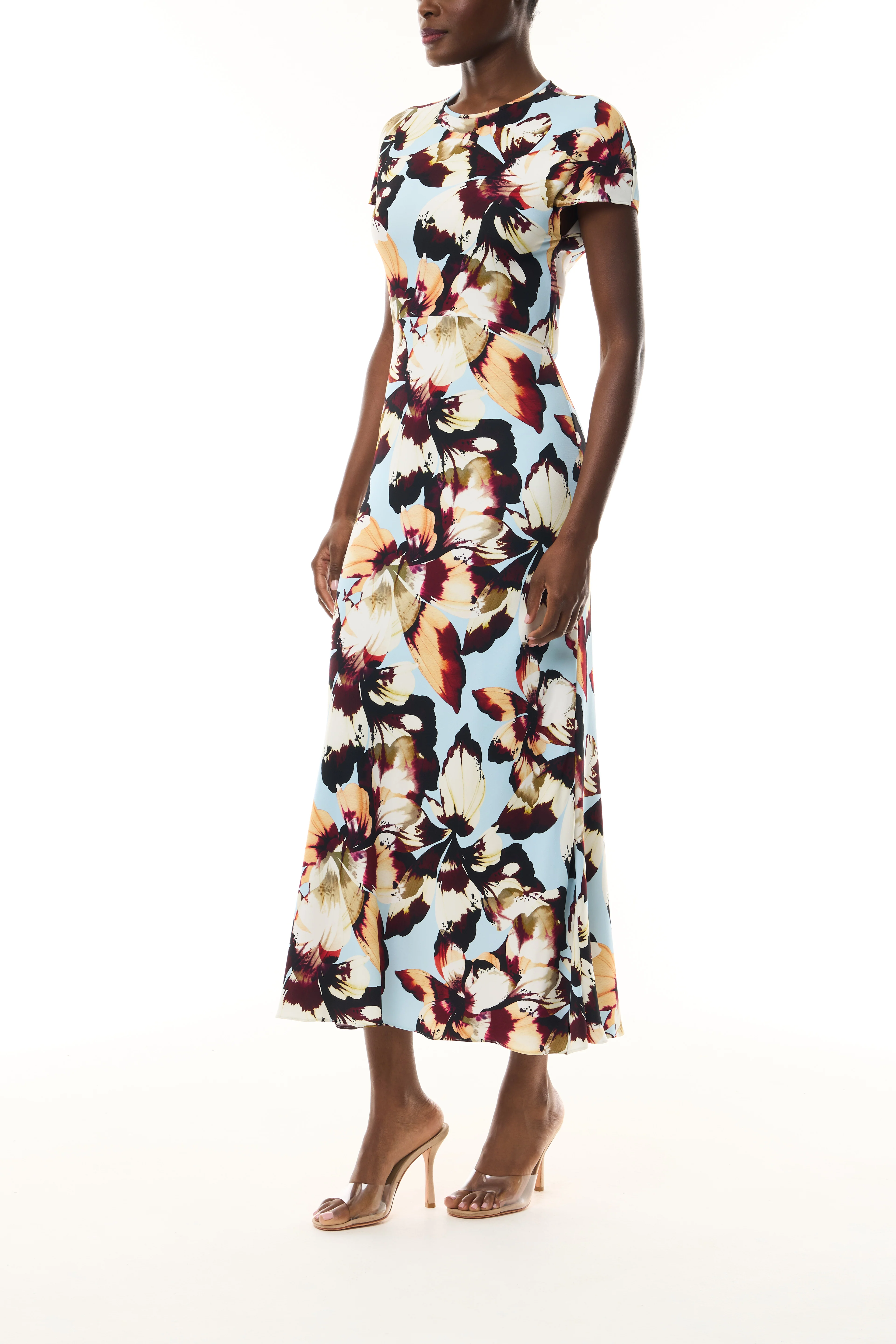 Short Sleeve Amber Lily Day Dress - Image 3