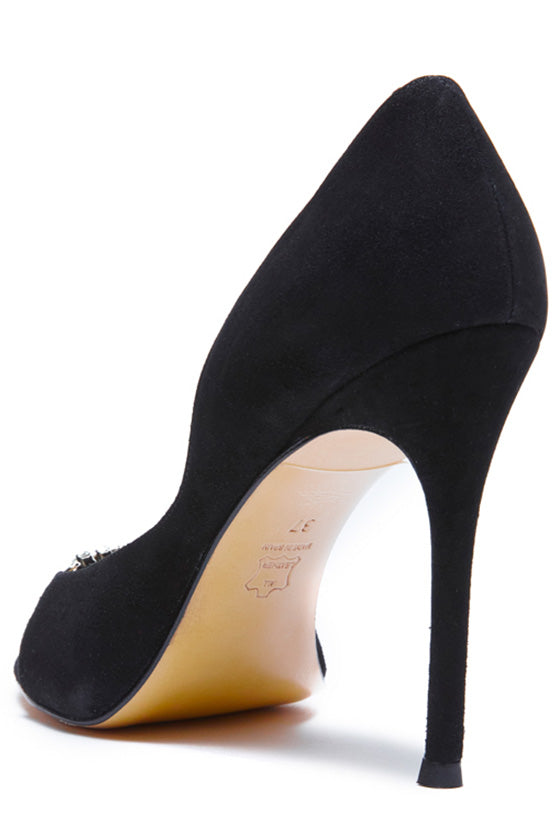 Audrey Suede Crystal D'Orsay - Image 3