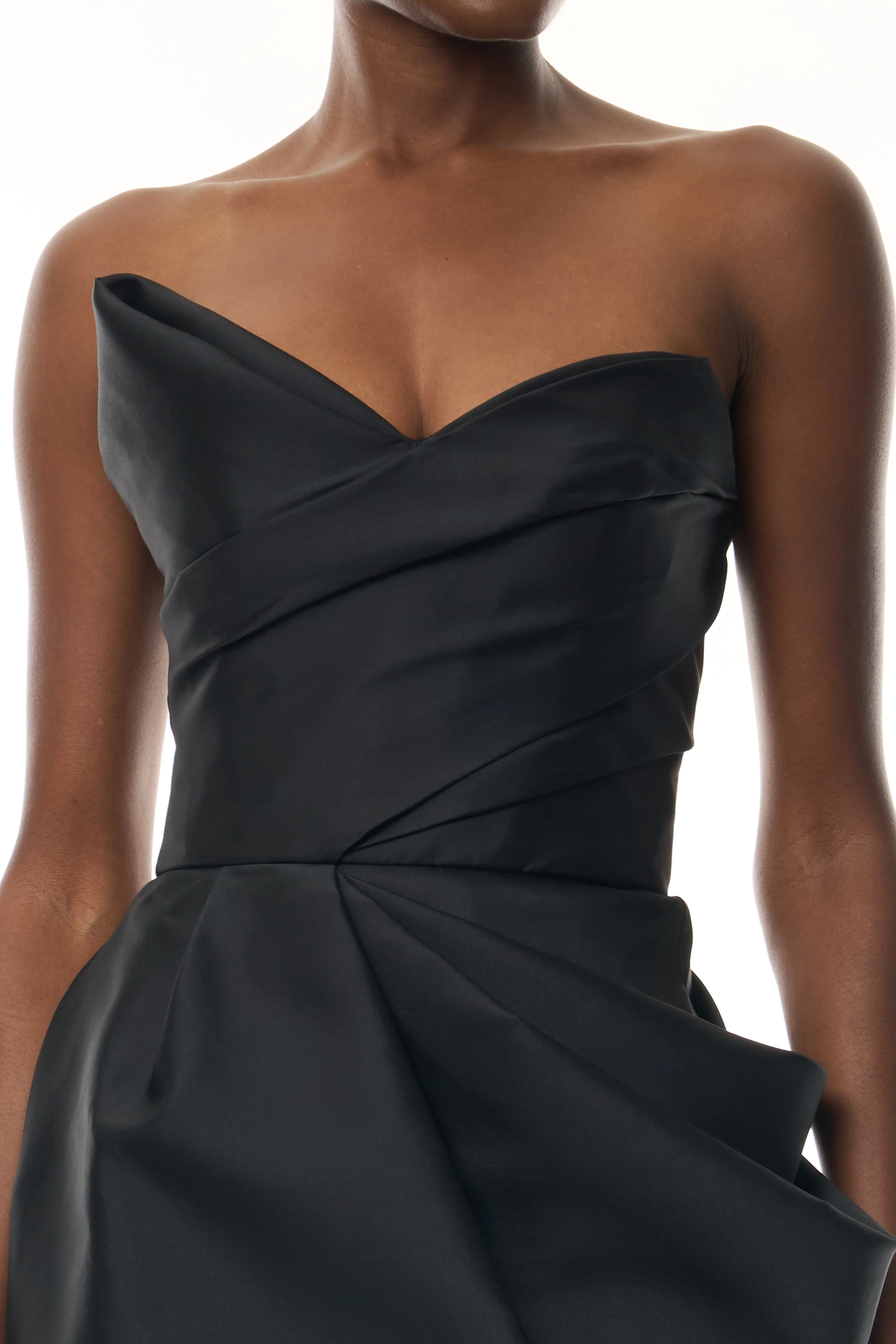 Draped Mini Cocktail Dress - Image 3