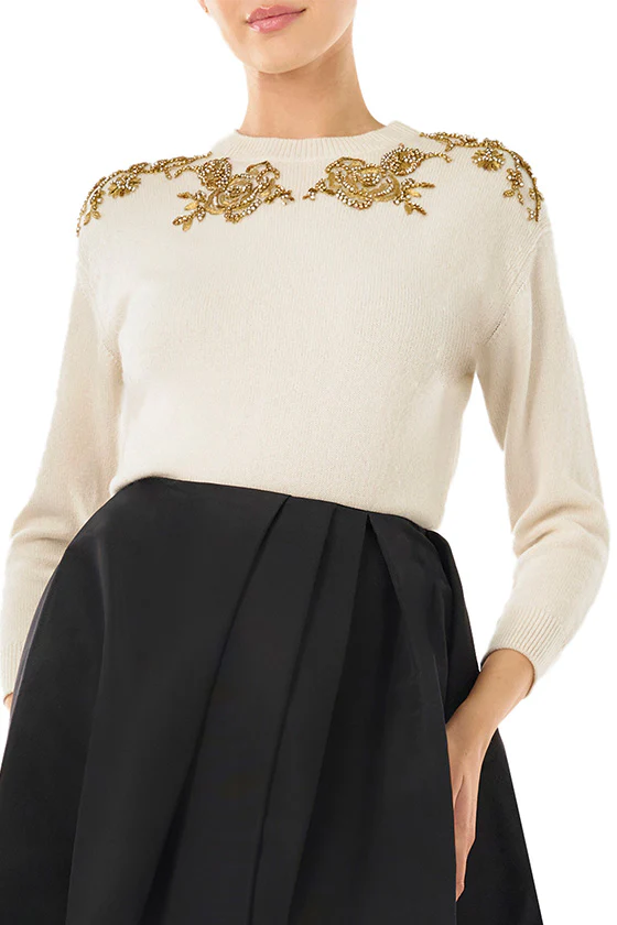 Embroidered Cashmere Sweater - Image 2