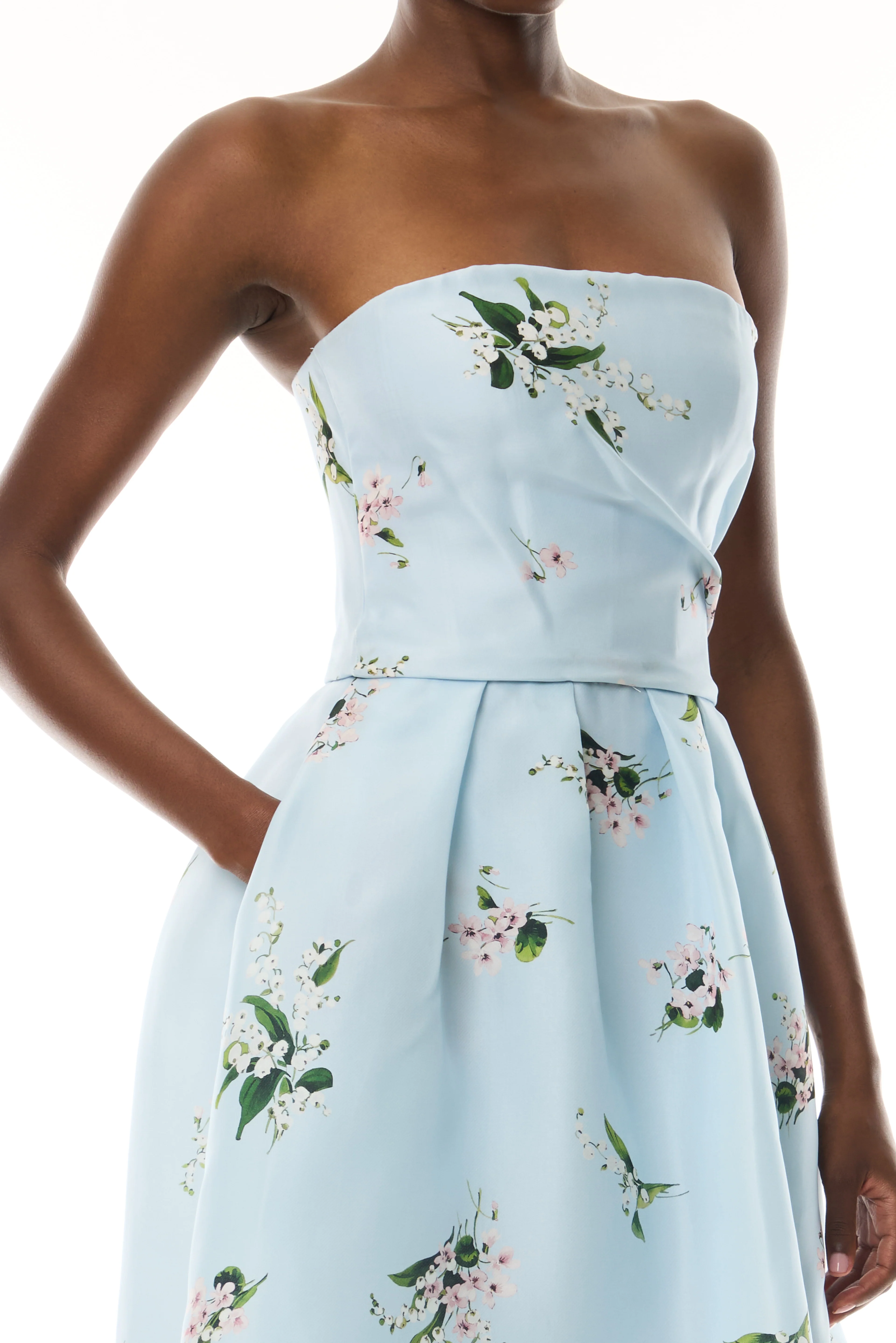 Posie Printed Tea Length Dress - Image 3