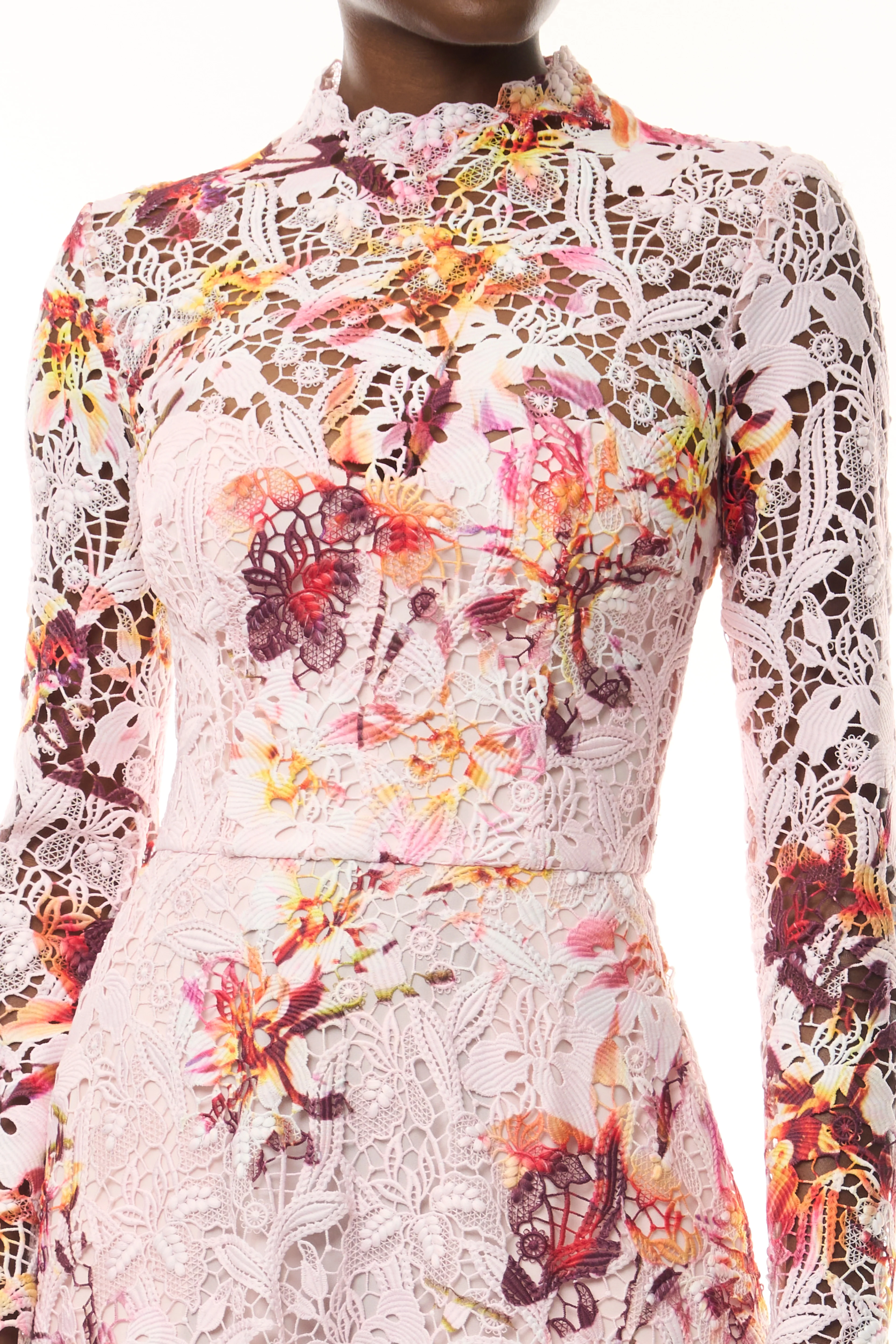 Lotus Lace Long Sleeve Dress - Image 2