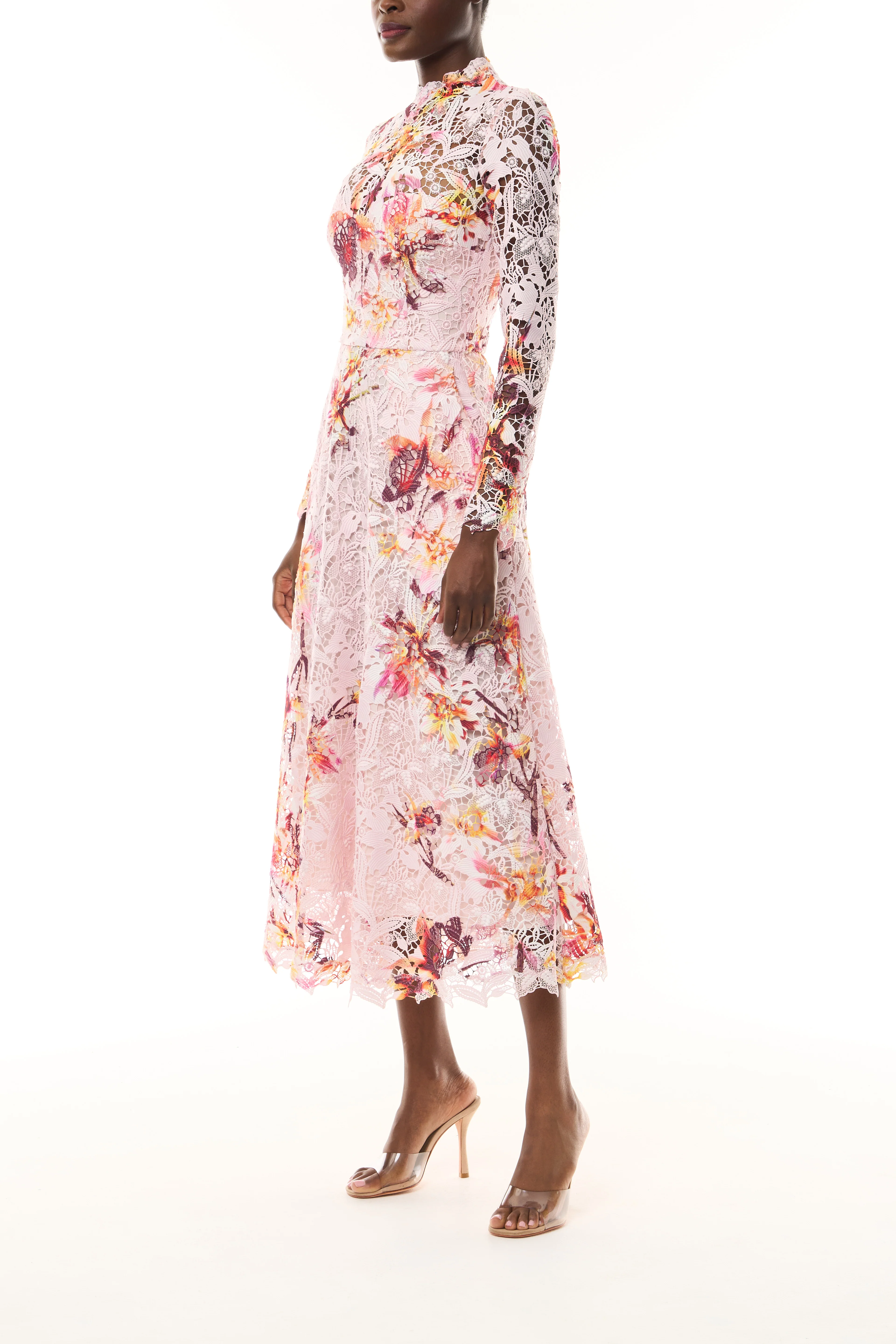 Lotus Lace Long Sleeve Dress - Image 3