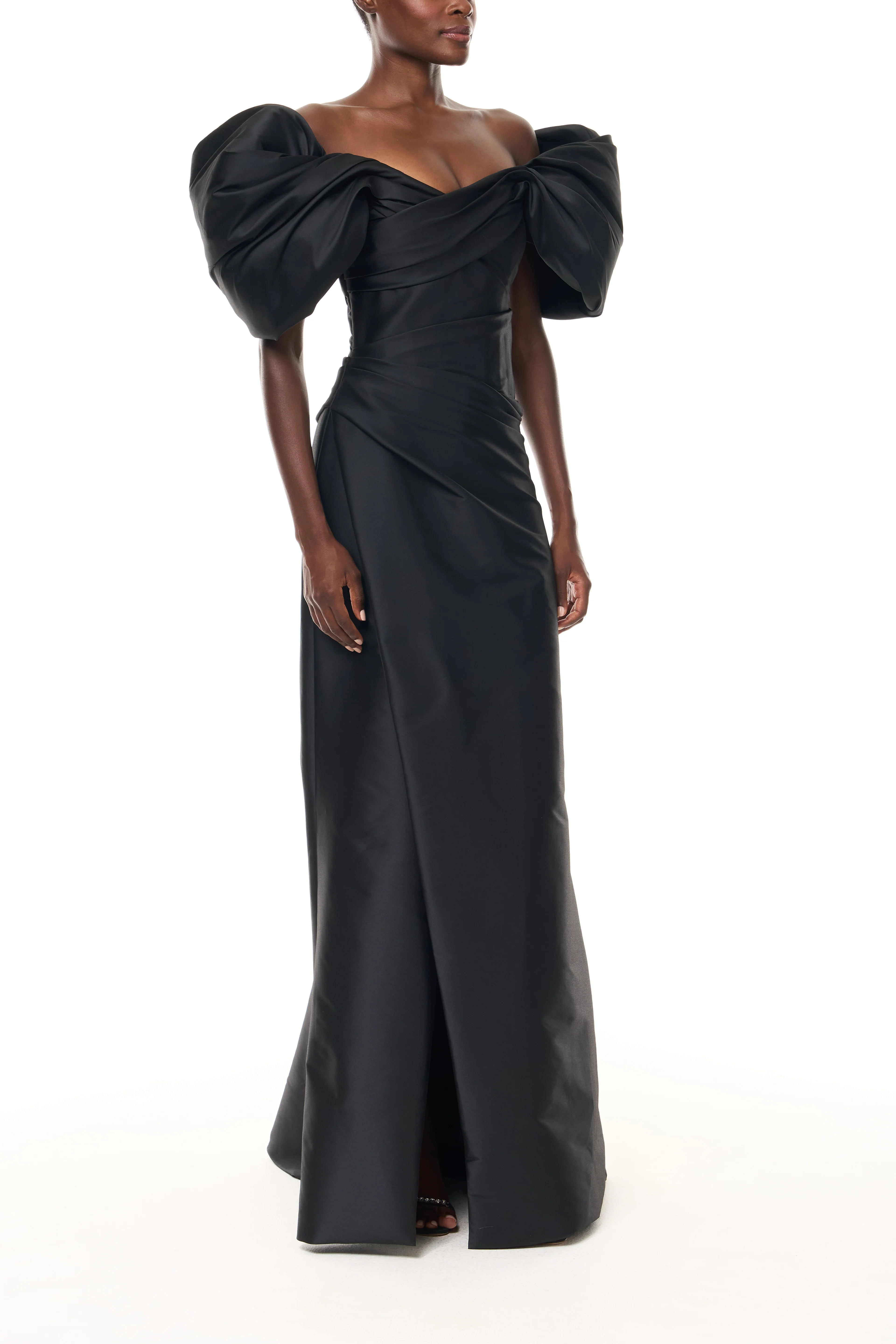 Off-the-Shoulder Draped Gown - Image 3