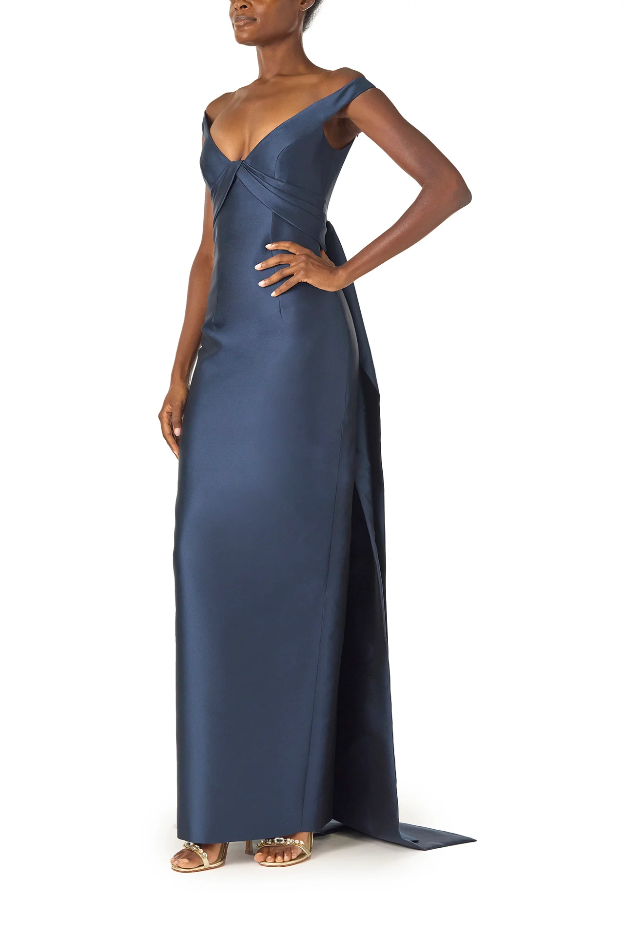 Off-the-Shoulder Mikado Gown - Image 3