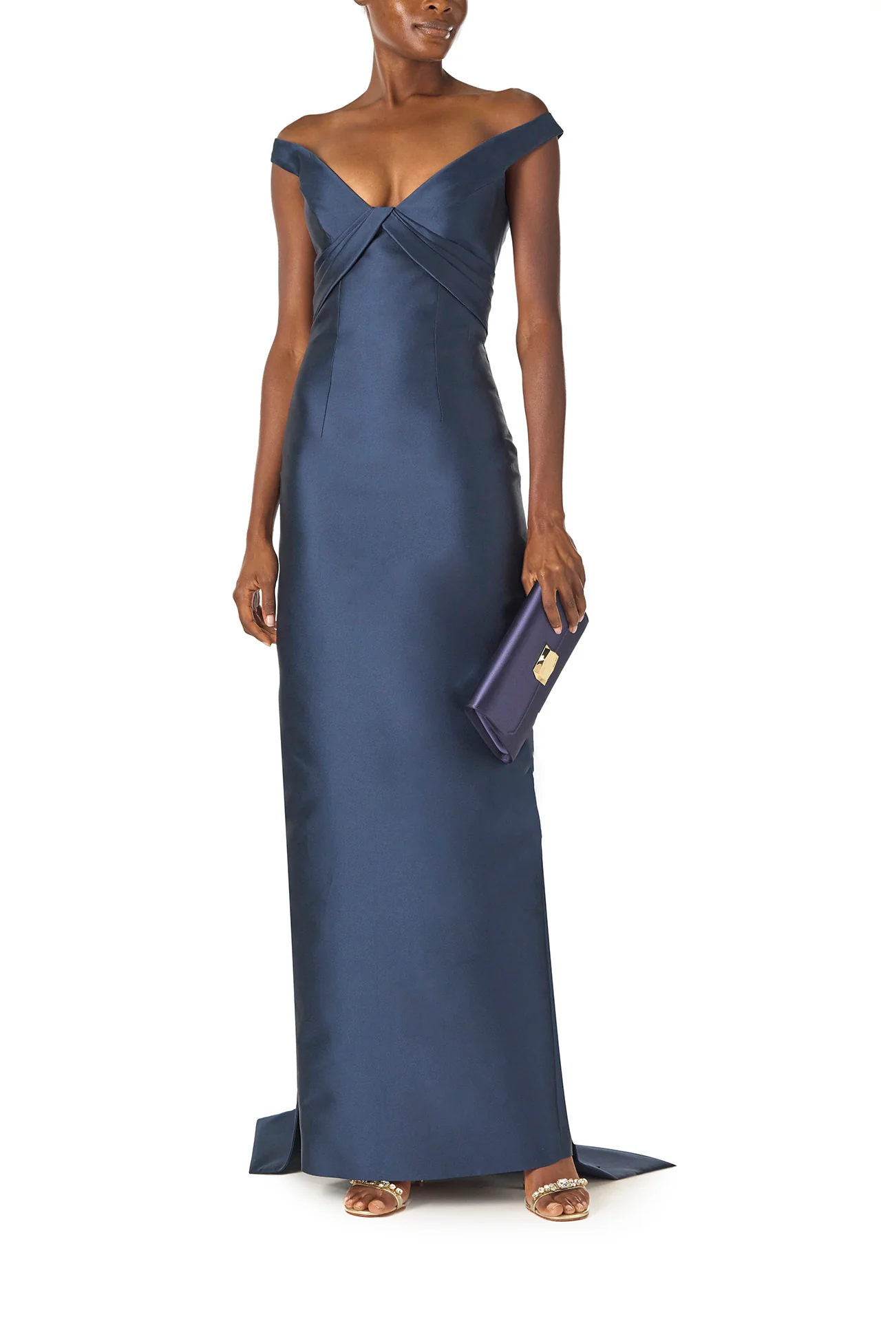 Off-the-Shoulder Mikado Gown - Image 4
