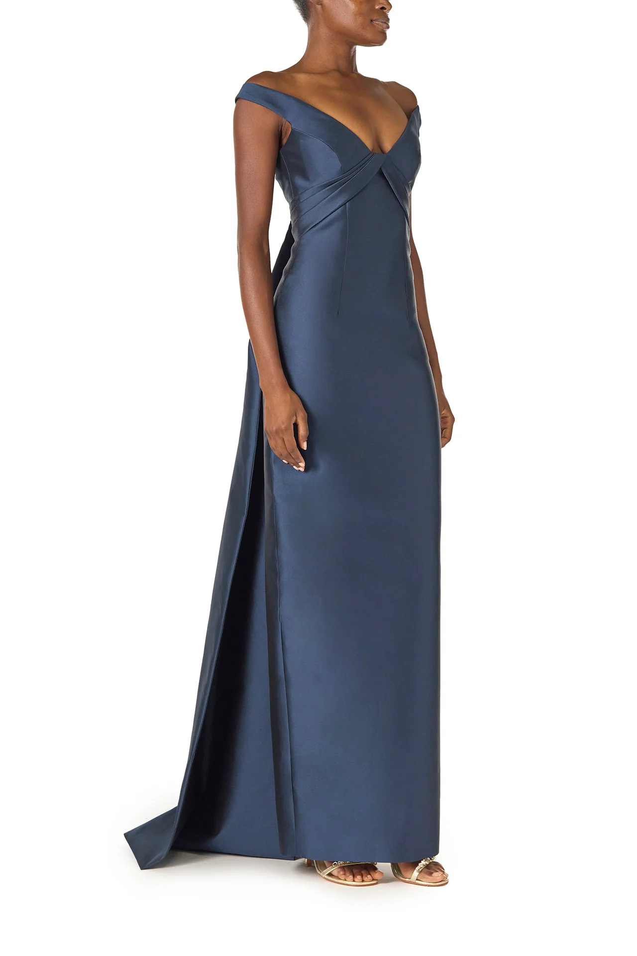 Off-the-Shoulder Mikado Gown - Image 7