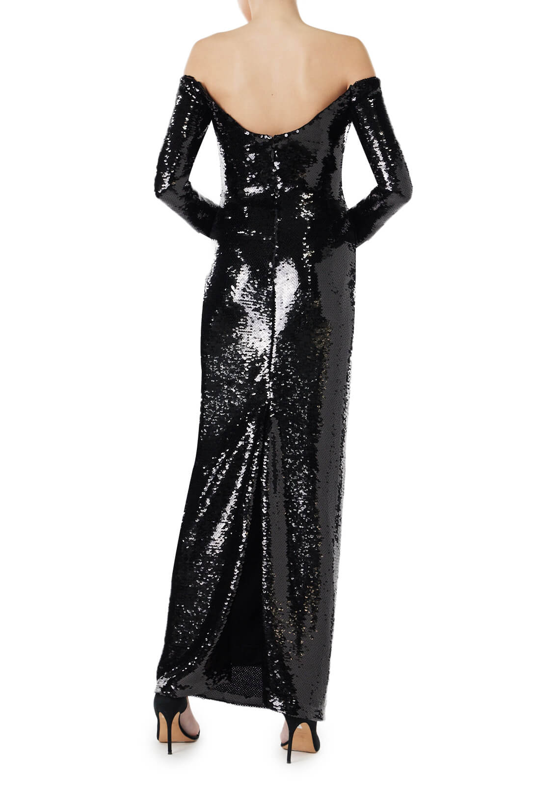 Off-the-Shoulder Sequin Gown - Image 5