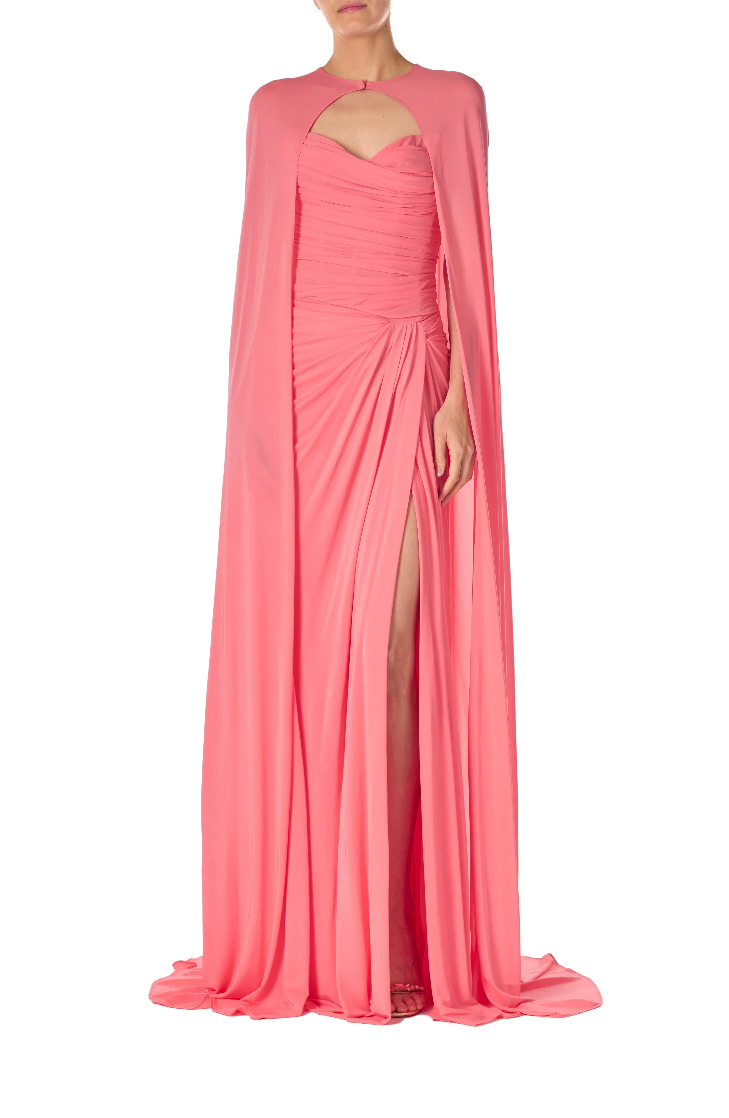 Floor Length Jersey Cape