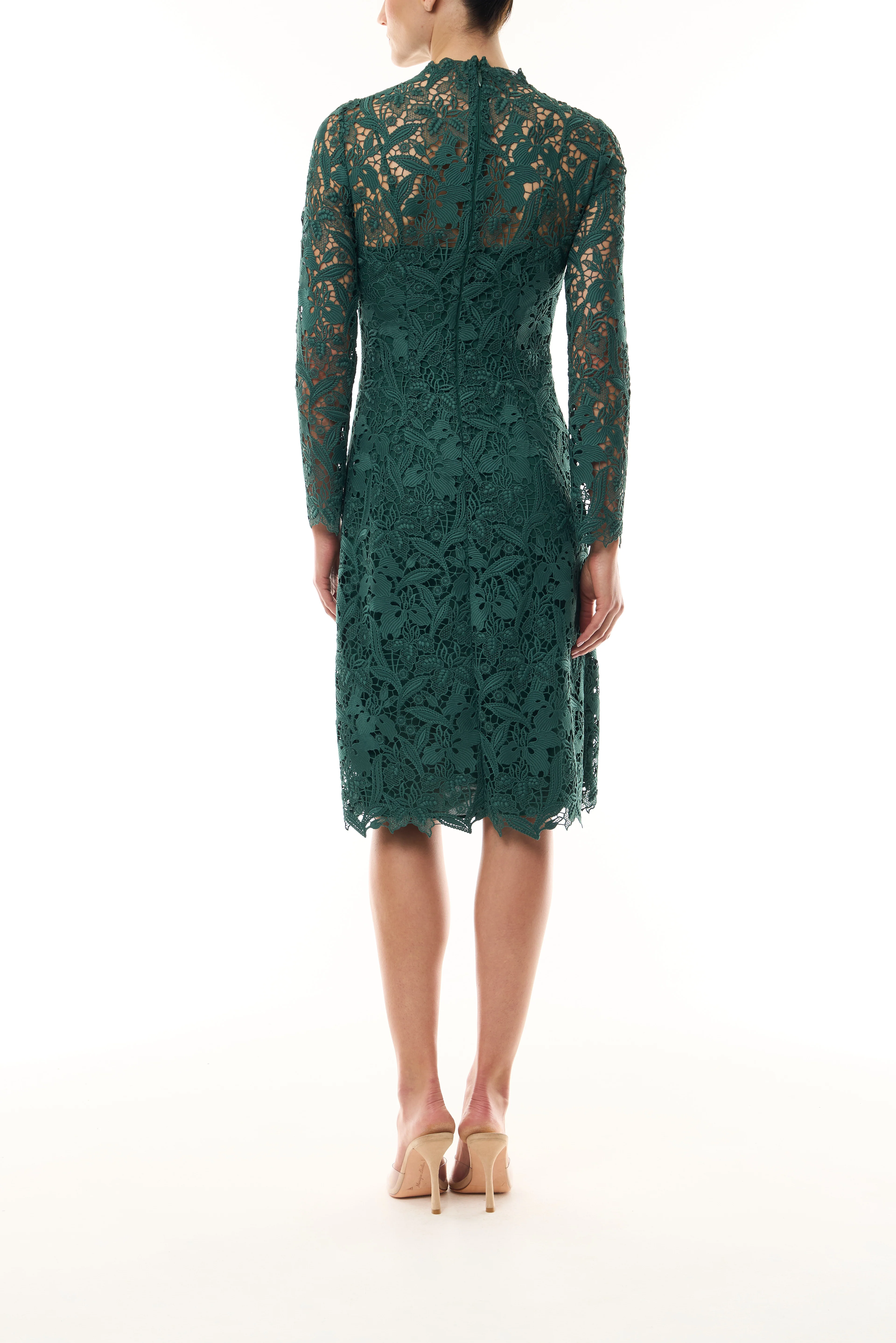 Long Sleeve Lace Sheath - Image 5